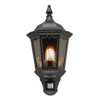 Medstead 1 Light Half Lantern with PIR