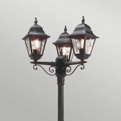 Norfolk 3 Light Lamp Post