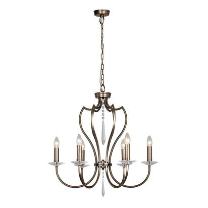 Pimlico 6 Light Chandelier - Dark Bronze