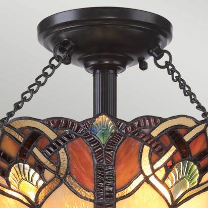Cambridge 2 Light Large Semi-Flush
