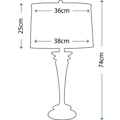 Brooklyn 1 Light Table Lamp