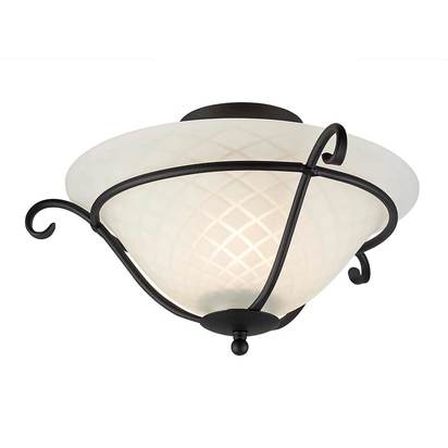 Torchiere 1 Light Flush