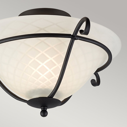 Torchiere 1 Light Flush