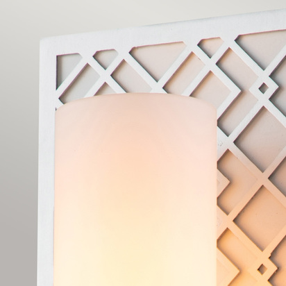 Ziggy 1lt Wall light - Lacquered Silver