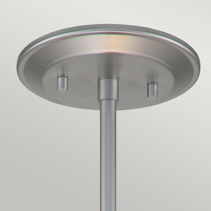 Ziggy 1lt Small Pendant - Lacquered Silver
