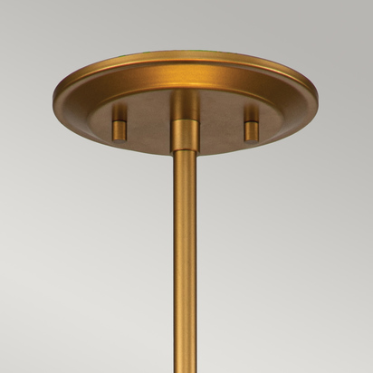 Ziggy 2lt Medium Pendant - Lacquered Gold