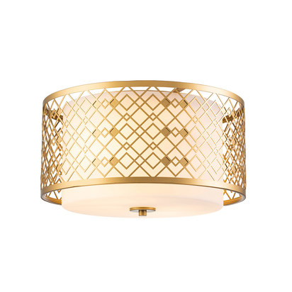 Ziggy 2lt Medium Flush - Lacquered Gold