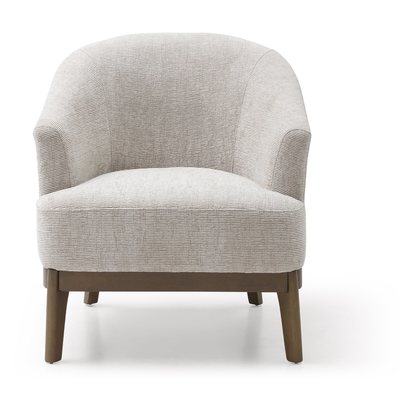 Evie Chair, Leto Natural Woven Chenille