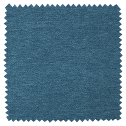 Harper Round Footstool in Sapphire Smart Velvet