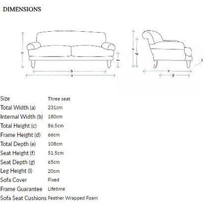 Saturday 3 Seat Sofa in Olive Cotton Matt Velvet