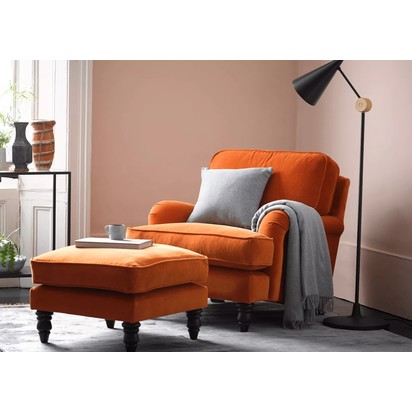 Bluebell Loveseat in Deep Forest Aquaclean Clever Velvet