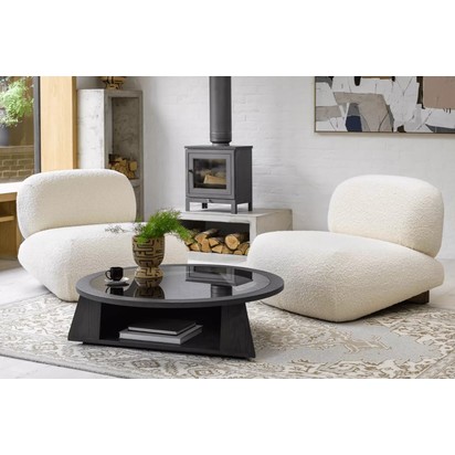 Seattle Armchair in Skyfall Cotton Matt Velvet