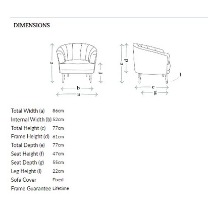 Harper Armchair in Butterscotch Cotton Matt Velvet