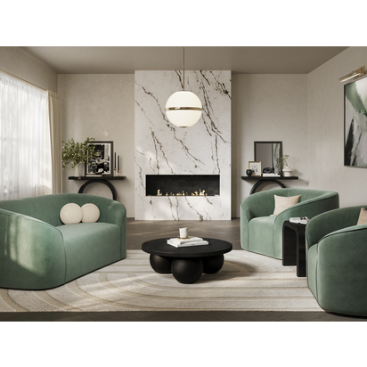 KENJI MATTE BLACK COFFEE TABLE
