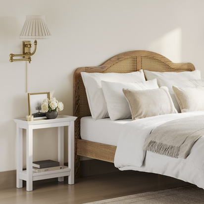 COTE WHITE SIDE TABLE