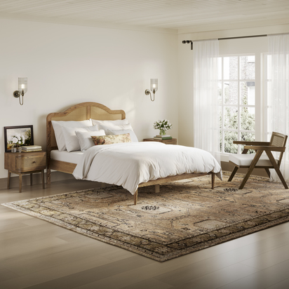 CLAUDE SMOKED DOUBLE BED (2 PACKS)