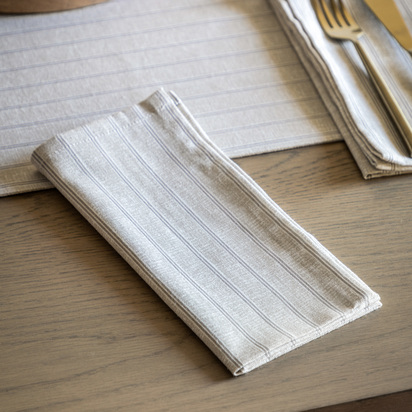 Natural Stripe Napkin 450x450 (4pk)