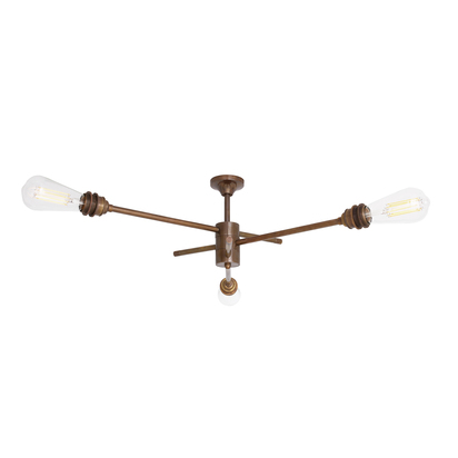 Mombasa 3 Arm Chandelier | Antique Brass