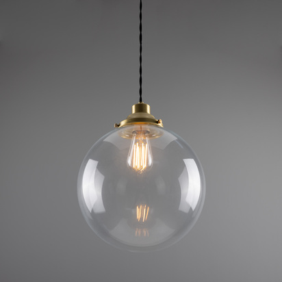 Virginia 30cm Globe Pendant | Satin Brass