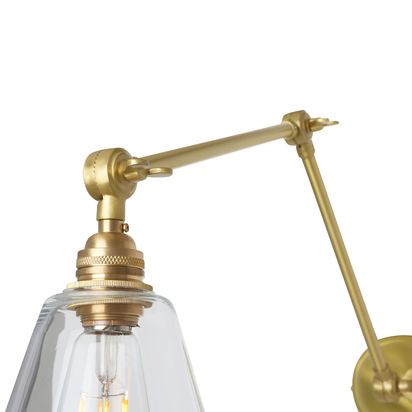 Lyx Adjustable Poster Light | Satin Brass