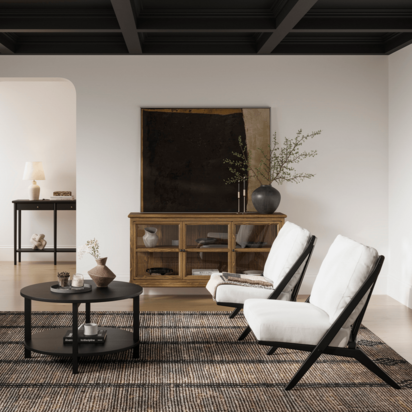 WESTPORT SMOKED 3 DOOR SIDEBOARD