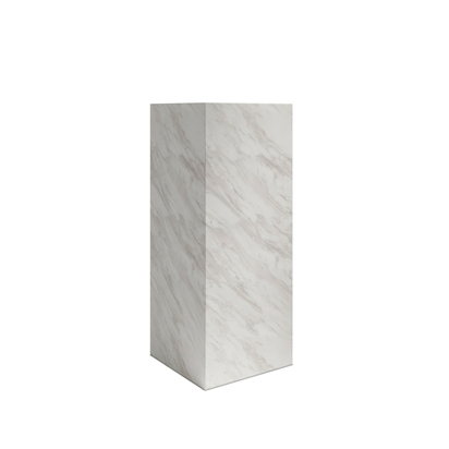 SUR WHITE MARBLE SMALL PEDESTAL