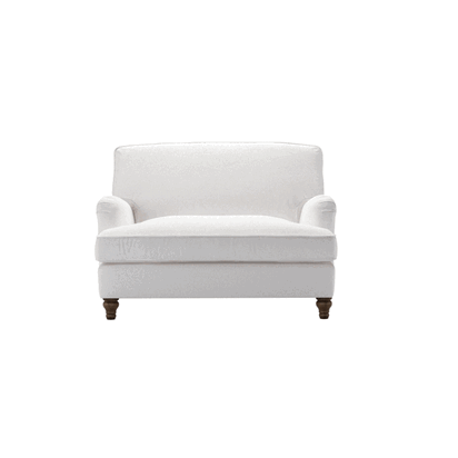 Bluebell Loveseat Sofa Bed in Prussian Blue Cotton Matt Velvet