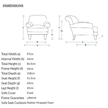 Saturday Armchair in Sea Spray Aquaclean Clever Chenille