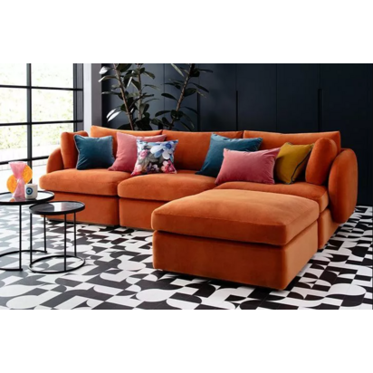 Ren 2 Seat Sofa in Honey Cross Weave