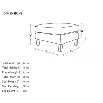 Izzy Medium Rectangular Footstool in Valley Smart Velvet
