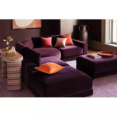Sloane Large Corner Unit in Shearling Hygge Chunky Weave