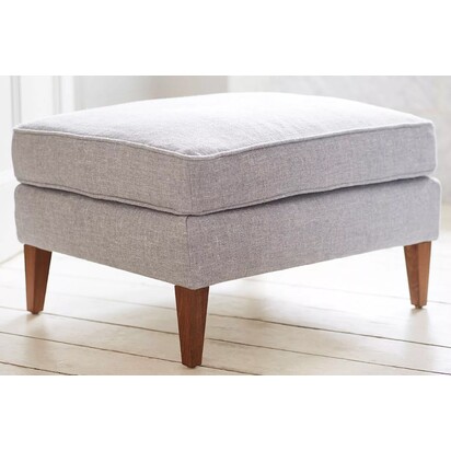 Iggy Medium Rectangular Footstool in Pomelo Dashwood Stripe