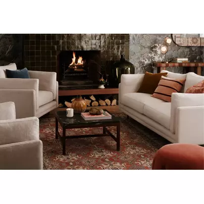 Slim Marco 4 Seat Sofa in Hummingbird House Soft Touch
