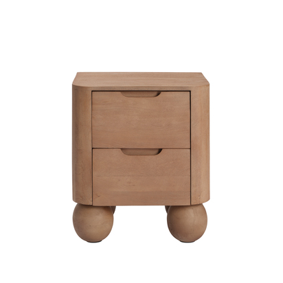 SHIBUI ALMOND BEDSIDE CABINET