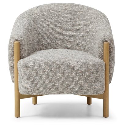 Henry Chair, Natural Chunky Textured Boucle