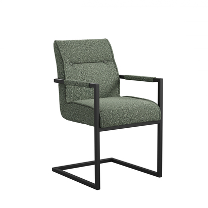 CLEAVER DESERT SAGE / BLACK / ARMS DINING CHAIR (2 PER PACK)