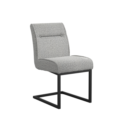 CLEAVER SMOKED PEARL / BLACK / ARMS DINING CHAIR (2 PER PACK)