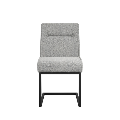 CLEAVER SMOKED PEARL / BLACK / ARMS DINING CHAIR (2 PER PACK)
