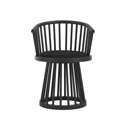 LINA BLACK / BLACK DINING CHAIR (1 PER PACK)