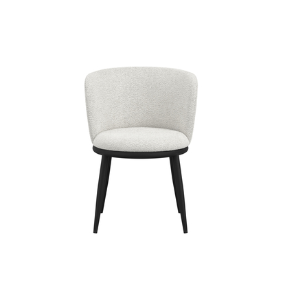 NOVA IVORY / BLACK DINING CHAIR (2 CHAIRS / 2 PACKS)