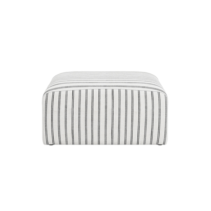 RYDER CHALK STRIPE POUFFE