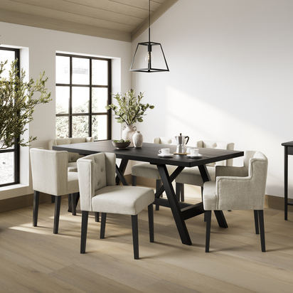 SHAY STONE WINGED DINING CHAIR WITH ARMS (1 PER PACK)