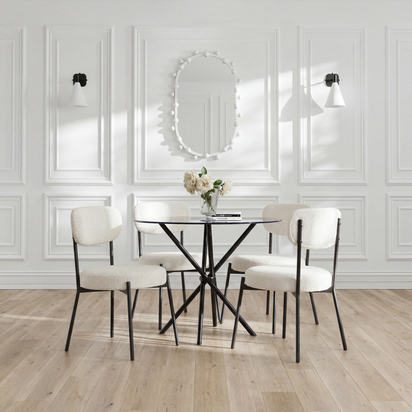 SMITH IVORY DINING CHAIR (2 PER PACK)