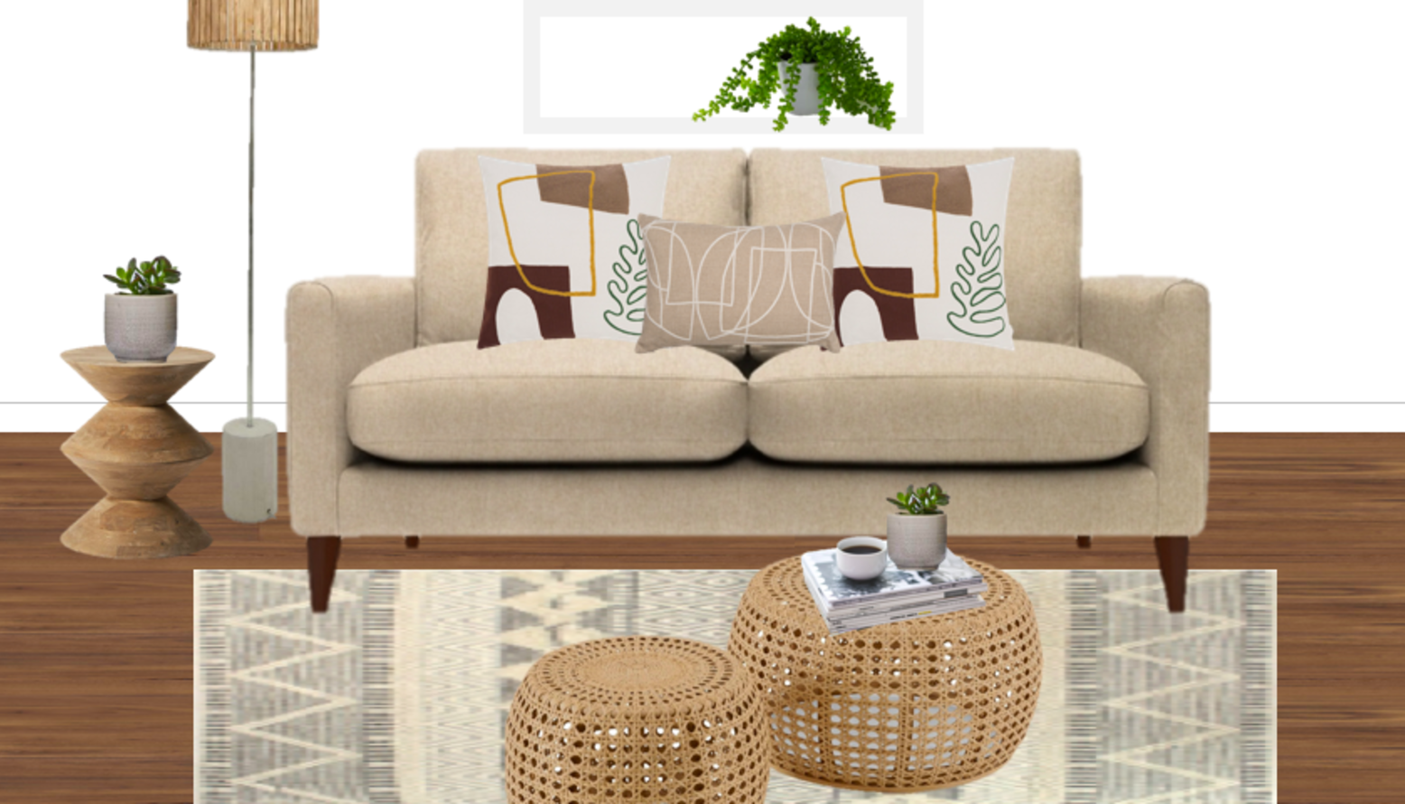 Naturally beautiful living/dining space