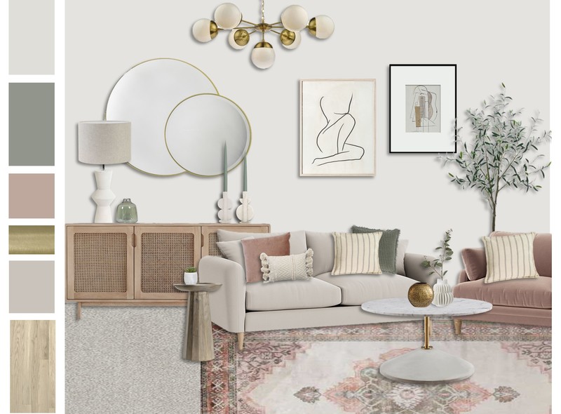 Soft & Neutral Living Room Design: An Elegant, Layered Transformation — another view of the room