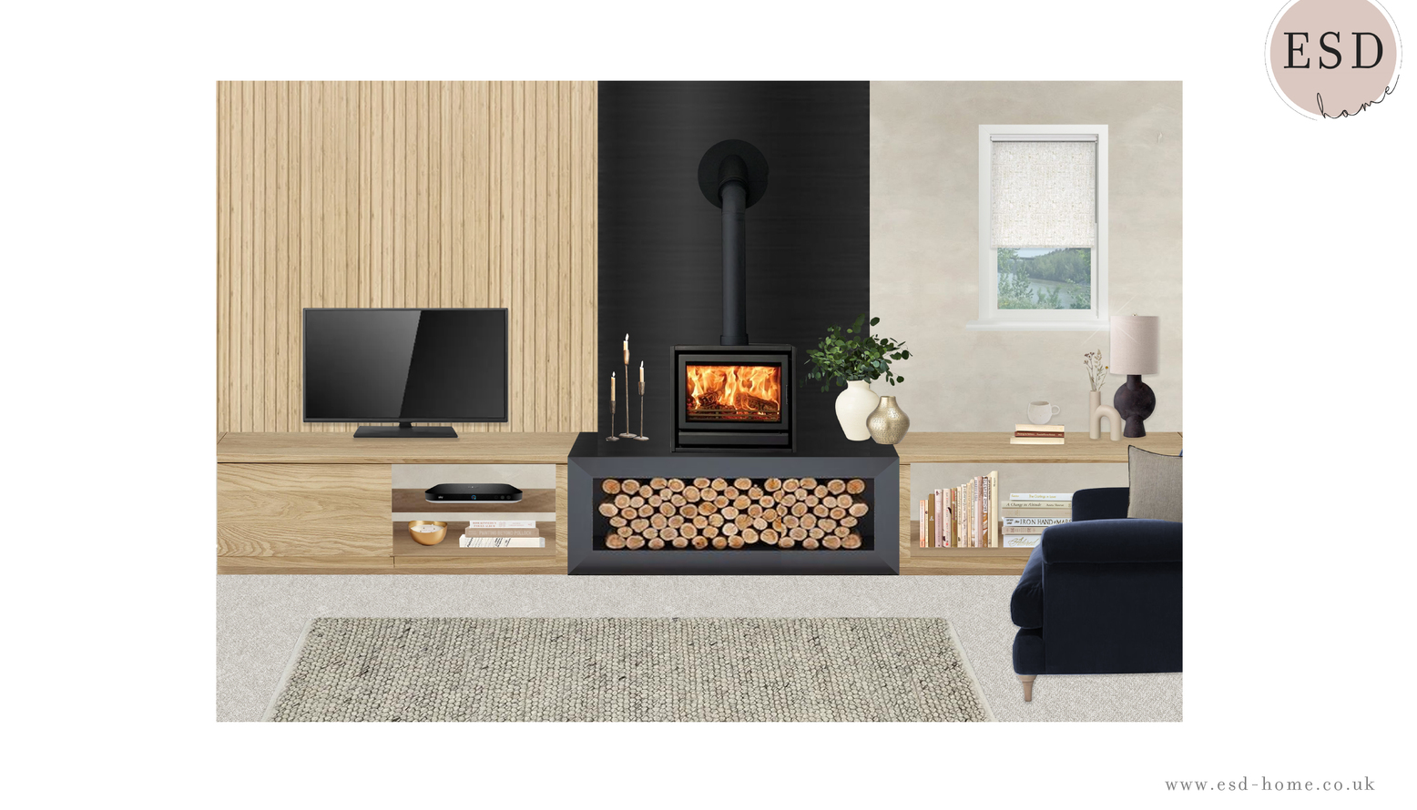 Proposed 2D Fireplace Visual
