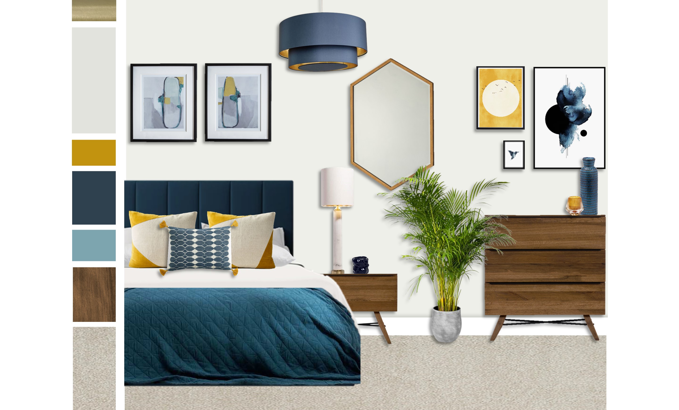Bold and Vibrant Bedroom | My Bespoke Room
