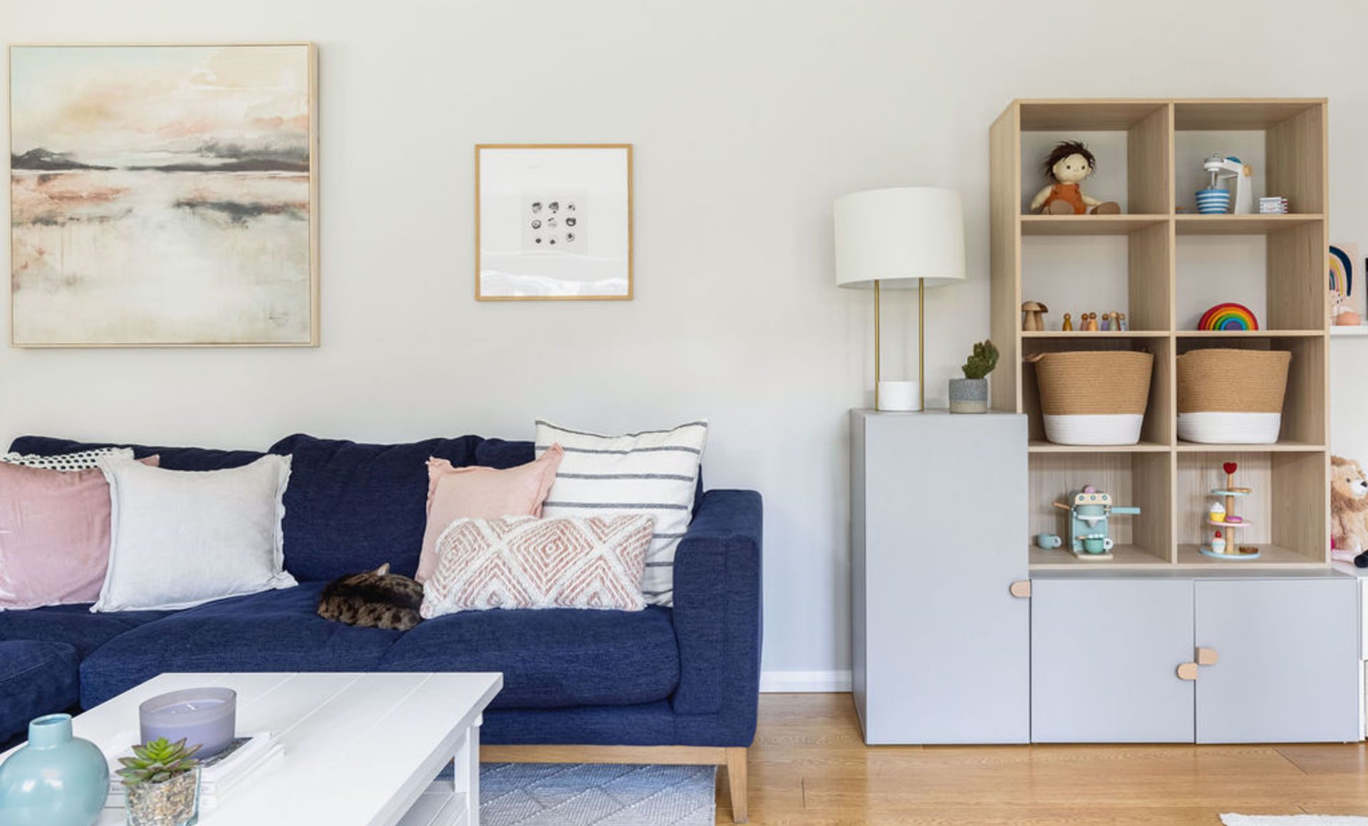 Family Living & Playroom Design: A Stylish, Playful Transformation — the finished room