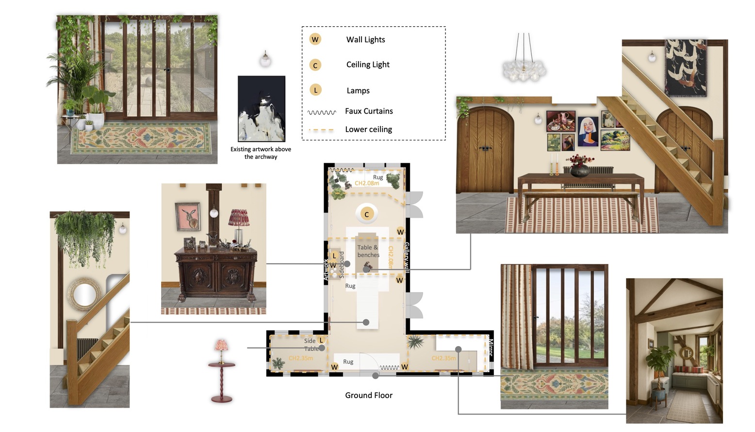 Annotated Floor Plan Downstairs 