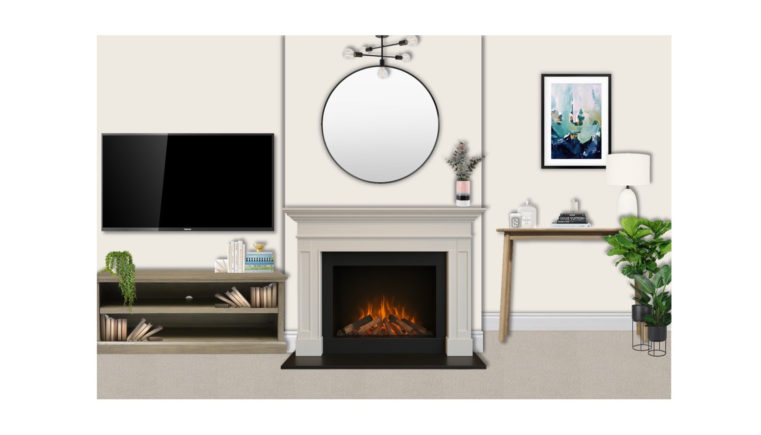 2D Image with Mindful on the walls